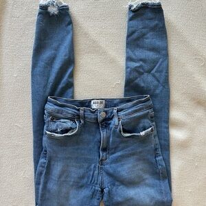AGOLDE Women's Blue Skinny Jeans